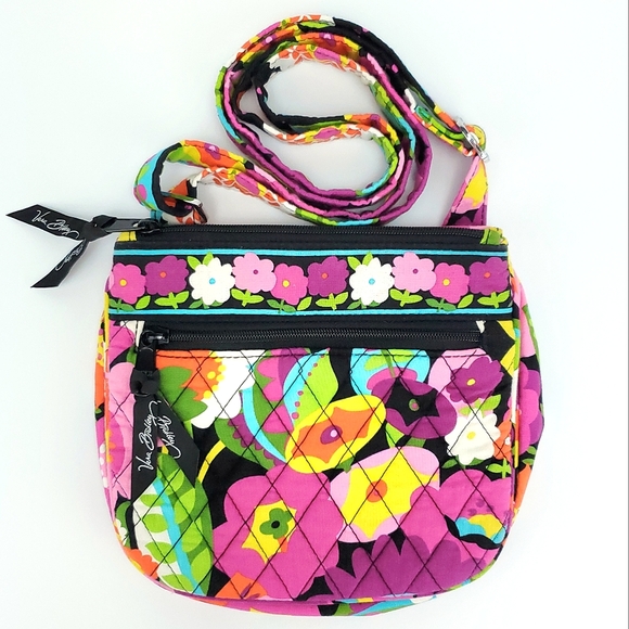Vera Bradley Handbags - Vera Bradley Small Crossbody Purse in Va Va Bloom